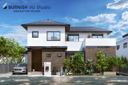 分譲,パース,不動産,CG,戸建て